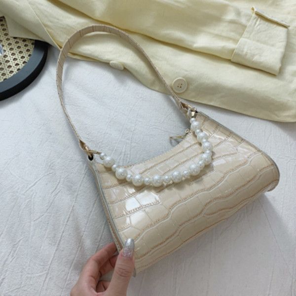 armpit bag women retro handbag pu leather underarm shoulder bag fashion pearl handle bag female small subaxillary bag clutch c09
armpit bag women retro handbag pu leather underarm shoulder bag fashion pearl handle bag female small subaxillary bag clutch c09