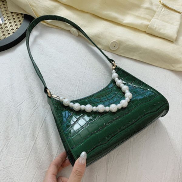 armpit bag kids retro handbag pu leather underarm shoulder bag fashion pearl handle bag female small subaxillary bag clutch c08, Black
armpit bag kids retro handbag pu leather underarm shoulder bag fashion pearl handle bag female small subaxillary bag clutch c08, Black