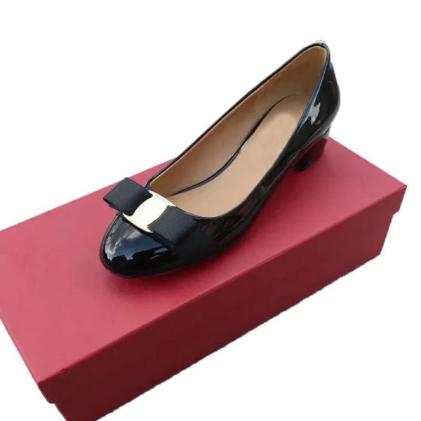 women dress shoes designer shoes spring autumn bright paint bow mid heels woman coarser heel leather metal buckle lady flat boat shoe large, Black
women dress shoes designer shoes spring autumn bright paint bow mid heels woman coarser heel leather metal buckle lady flat boat shoe large, Black