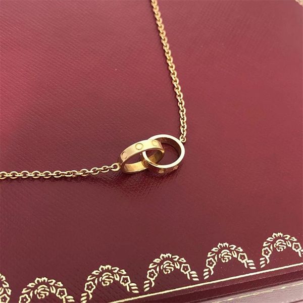 crystal pendant necklace luxury designer necklaces men jewelry woman casual anniversary gift 2 circle plated gold silver iced out chain love
crystal pendant necklace luxury designer necklaces men jewelry woman casual anniversary gift 2 circle plated gold silver iced out chain love