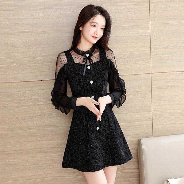 dress fresh sweet one step skirt lace cutout a line chiffon velvet hip trendy, Black;gray
dress fresh sweet one step skirt lace cutout a line chiffon velvet hip trendy, Black;gray