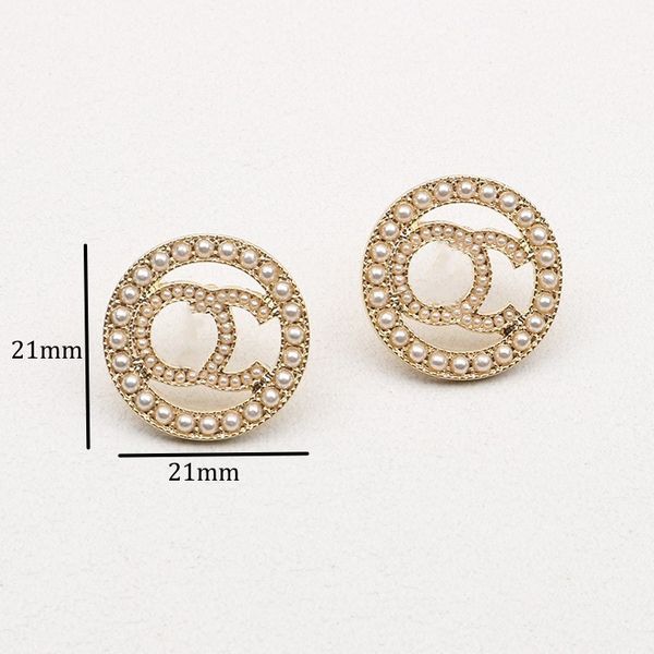 

women channel jewelry clover earrings pearl earings stud designer accessories luxury heart gold silver diamond studs earring wedding party v, Golden;silver