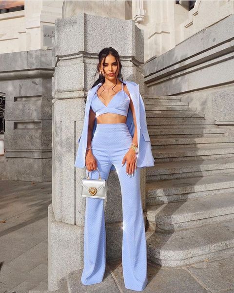 women's two piece pants fashion designer blazer suit set women's single button diamonds beaded camis blazer pants suit 3pcs set 23, White
women's two piece pants fashion designer blazer suit set women's single button diamonds beaded camis blazer pants suit 3pcs set 23, White