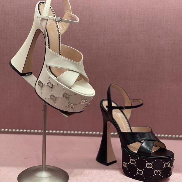 622s621s sandals metal water platform embellishes ankle strap sandals high-heeled stiletto women's shoes party evening shoes open, Black
622s621s sandals metal water platform embellishes ankle strap sandals high-heeled stiletto women's shoes party evening shoes open, Black