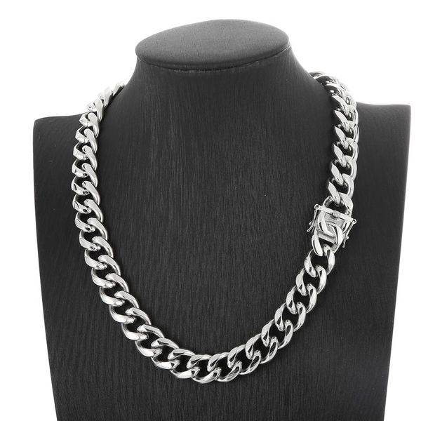 silver large stainless steel cuban curb link chain necklace for mens hip-hop jewelry heavy 15mm 18-26inch
silver large stainless steel cuban curb link chain necklace for mens hip-hop jewelry heavy 15mm 18-26inch
