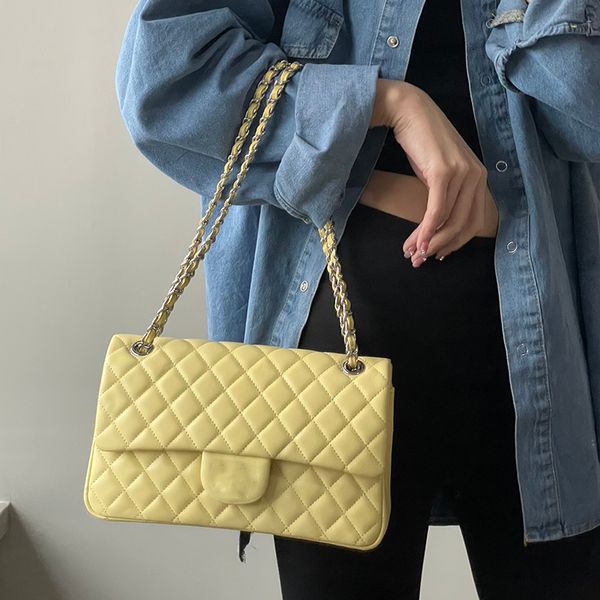 cc designer yellow lambskin shoulder bags classic rectangle double flap quilted cf purse shw crossbody shoulder handbags multi pochette pock
cc designer yellow lambskin shoulder bags classic rectangle double flap quilted cf purse shw crossbody shoulder handbags multi pochette pock