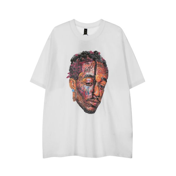men's plus tees print white cotton summer tshirts short sleeve loose casual tees oversize, Black;brown
men's plus tees print white cotton summer tshirts short sleeve loose casual tees oversize, Black;brown