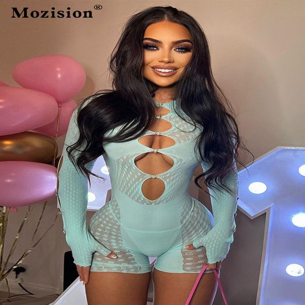 women's jumpsuits rompers mozision transparent mesh bodycon slim playsuit women long sleeve night club party rompers female summer play, Black;white
women's jumpsuits rompers mozision transparent mesh bodycon slim playsuit women long sleeve night club party rompers female summer play, Black;white