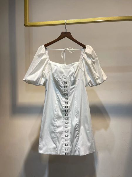 2023 vintage ladies dress square neck gathered waist short sleeve mini dress three colour, Black;gray
2023 vintage ladies dress square neck gathered waist short sleeve mini dress three colour, Black;gray