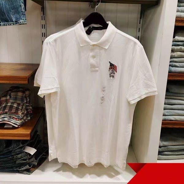 cartoon bear polos short-sleeved men's polo sleeve men's designer t-shirt lapel embroidered with american short-sleeved 100% cotto, White;black
cartoon bear polos short-sleeved men's polo sleeve men's designer t-shirt lapel embroidered with american short-sleeved 100% cotto, White;black