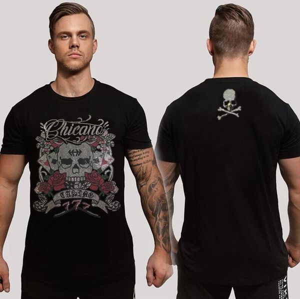 luxury design men's t shirt slim fit round neck designer rhinestone men tees comfortable male, White;black
luxury design men's t shirt slim fit round neck designer rhinestone men tees comfortable male, White;black
