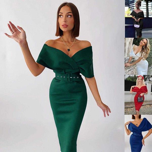 fashion womens wear spring elegant casual dresses shoulder baring high waist, Black;gray
fashion womens wear spring elegant casual dresses shoulder baring high waist, Black;gray
