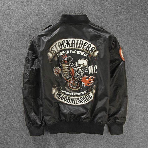 men's jackets stockriders motorcycle jackets bomber trench men baseball skull outerwear men pilot windbreaker thin jackets spring autum, Black;brown
men's jackets stockriders motorcycle jackets bomber trench men baseball skull outerwear men pilot windbreaker thin jackets spring autum, Black;brown