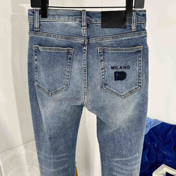 high version men jeans designer pants mes denim pants letter embroidery hip hop trousers casual pants casual jeans, Blue
high version men jeans designer pants mes denim pants letter embroidery hip hop trousers casual pants casual jeans, Blue