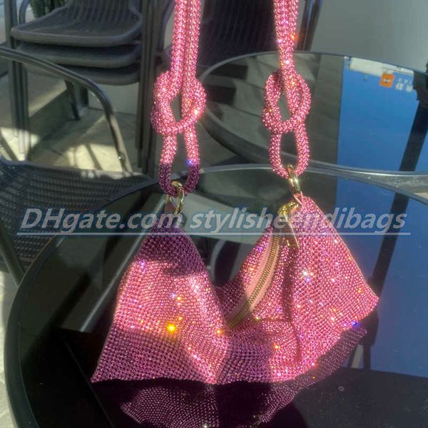 totes handle rhinestones evening clutch bag crystal dinner party wedding purses and handbag luxury designer shopper hobo shoulder bag 0204/2