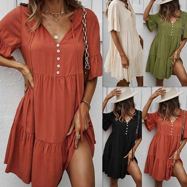 r d design american station casual dresses solid color dress spring summer, Black;gray
r d design american station casual dresses solid color dress spring summer, Black;gray