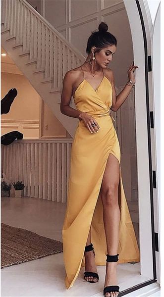long dress simple evening gown formal dress party slit evening dress vestido de festa prom dresses special occasion gowns, Black;red
long dress simple evening gown formal dress party slit evening dress vestido de festa prom dresses special occasion gowns, Black;red