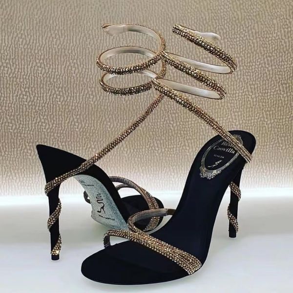 rene rhinestone crystals embellished heels sandals rene caovilla cleo 95mm designers ankle wraparound women high heeled sandal flower rhines, Black
rene rhinestone crystals embellished heels sandals rene caovilla cleo 95mm designers ankle wraparound women high heeled sandal flower rhines, Black