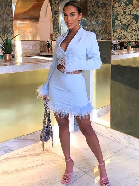 two piece dress taruxy elegant two piece set blazer suit women feather long sleeve and bodycon skirts party outfits 2 piece matching sets 2, White
two piece dress taruxy elegant two piece set blazer suit women feather long sleeve and bodycon skirts party outfits 2 piece matching sets 2, White