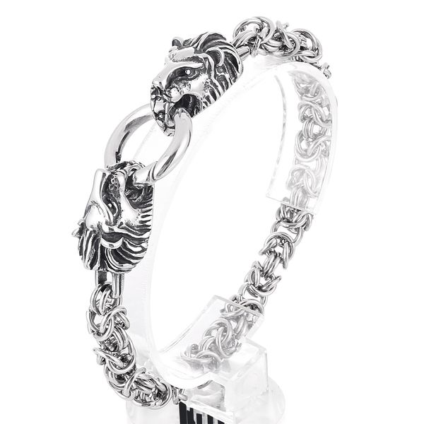 biker skull/ lion /dragon /snake chains bracelet stainless steel handmade link chain for mens gothic jewelry 7mm 20cm, Black
biker skull/ lion /dragon /snake chains bracelet stainless steel handmade link chain for mens gothic jewelry 7mm 20cm, Black