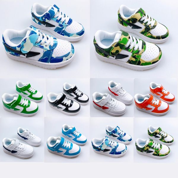 kid shoes boy girls cute sneakers baped sta sports summer designer fashion classic breathable casual shoes 26-34 jai3, Black;red
kid shoes boy girls cute sneakers baped sta sports summer designer fashion classic breathable casual shoes 26-34 jai3, Black;red