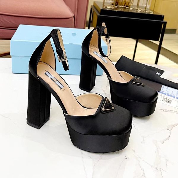lady rhinestone sandals luxury designers womens dress shoes classic platform heels triangle buckle embellished ankle strap 13cm high heeled, Black
lady rhinestone sandals luxury designers womens dress shoes classic platform heels triangle buckle embellished ankle strap 13cm high heeled, Black