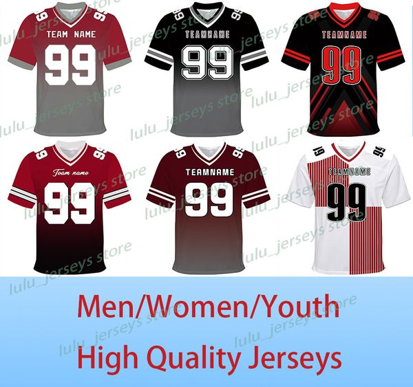 custom football jerseys stitched personalized fashion breathable football shirts sports uniform for men women youth (big size, s-7xl), Black;red
custom football jerseys stitched personalized fashion breathable football shirts sports uniform for men women youth (big size, s-7xl), Black;red