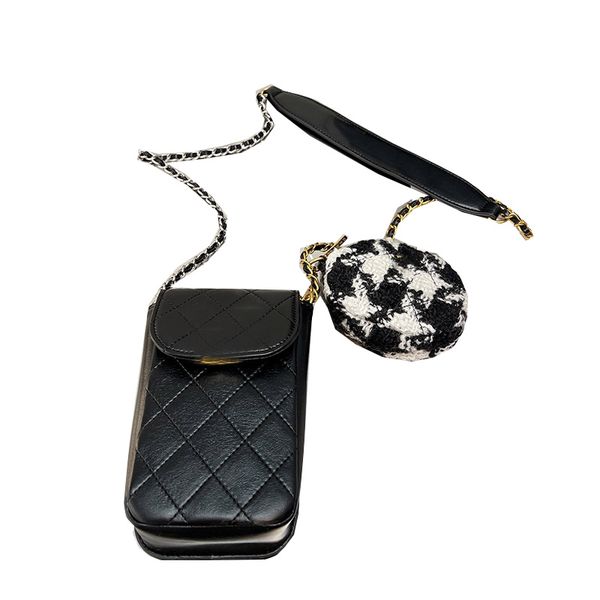 classic mini flap turn lock phone holder bags black quilted gold metal hardware matelasse chain crossbody purse with houndstooth tweed coin
classic mini flap turn lock phone holder bags black quilted gold metal hardware matelasse chain crossbody purse with houndstooth tweed coin
