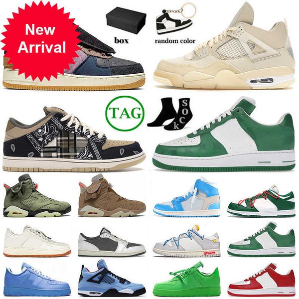 with box travis scotts jumpman basketball shoes mens womens high af 1 cactus jack 4 offs white mca 5 6 reverse mocha low casual shoe ofx1 o1, Black
with box travis scotts jumpman basketball shoes mens womens high af 1 cactus jack 4 offs white mca 5 6 reverse mocha low casual shoe ofx1 o1, Black