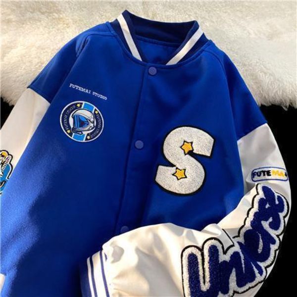 men's jackets letter flocking embroidered jackets coat women y2k street retro trend wild baseball uniform couple casual loose jacket 23, Black;brown
men's jackets letter flocking embroidered jackets coat women y2k street retro trend wild baseball uniform couple casual loose jacket 23, Black;brown