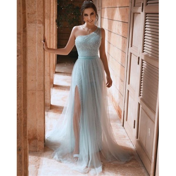 one shoulder prom dresses a-line sequined long formal evening party gowns 2023 robe de soiree, Black
one shoulder prom dresses a-line sequined long formal evening party gowns 2023 robe de soiree, Black