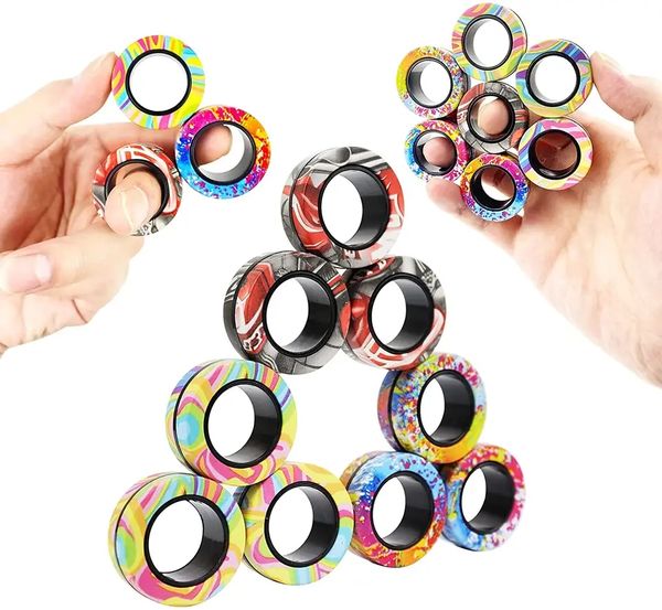 fidget spinner toys camo fingers magnet rings adhd stress relief magical toys for training relieves autism magnetic ring
fidget spinner toys camo fingers magnet rings adhd stress relief magical toys for training relieves autism magnetic ring
