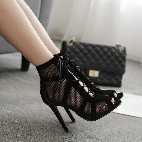 dress shoes new fashion show black net fabric cross strap high heel sandals woman shoes pumps lace-up peep toe sandals casual mesh g230203
dress shoes new fashion show black net fabric cross strap high heel sandals woman shoes pumps lace-up peep toe sandals casual mesh g230203