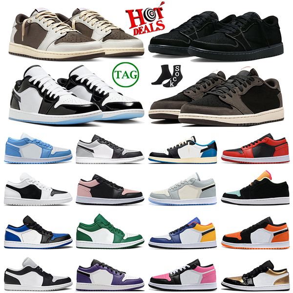 black phantom 1 low basketball shoes 1s lows travis scotts men women sneakers reverse dark mocha shadow toe pine green panda unc trainers sp, White;red
black phantom 1 low basketball shoes 1s lows travis scotts men women sneakers reverse dark mocha shadow toe pine green panda unc trainers sp, White;red