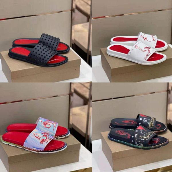 with box designer christians red -bottoms shoes 2022 designer ss studded slippers studs rivet suede sandals mens printed slides flat shoes s
with box designer christians red -bottoms shoes 2022 designer ss studded slippers studs rivet suede sandals mens printed slides flat shoes s