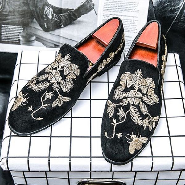 fashion men embroidered velvet casual gold shoes embroidery shoes comfort men loafers floral flats d2a4, Black
fashion men embroidered velvet casual gold shoes embroidery shoes comfort men loafers floral flats d2a4, Black
