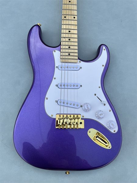 purple metal electric guitar maple fingerboard white shield sss pickup can be customized as required ,gold hardware
purple metal electric guitar maple fingerboard white shield sss pickup can be customized as required ,gold hardware