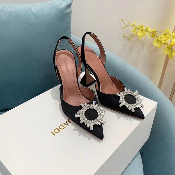 amina muaddi dress shoes lady sandals satin pointed slingbacks bowtie pumps crystal sunflower high heeled shoe 10cm womens luxury designer w, Black
amina muaddi dress shoes lady sandals satin pointed slingbacks bowtie pumps crystal sunflower high heeled shoe 10cm womens luxury designer w, Black