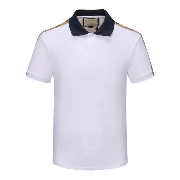 designer men's polo luxury black and white beige various styles shirt lapel short sleeve casual embroidery 100% cotton brand high stree, White;black
designer men's polo luxury black and white beige various styles shirt lapel short sleeve casual embroidery 100% cotton brand high stree, White;black