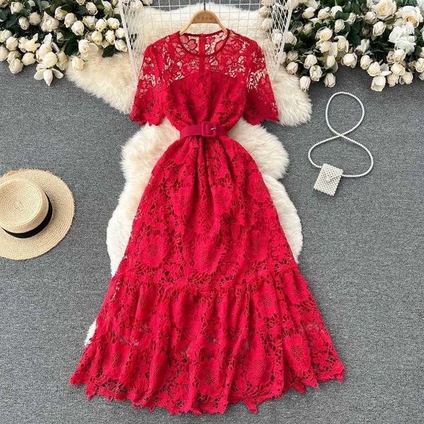summer casual dresses hollow out elegant socialite stand collar short sleeve, Black;gray
summer casual dresses hollow out elegant socialite stand collar short sleeve, Black;gray