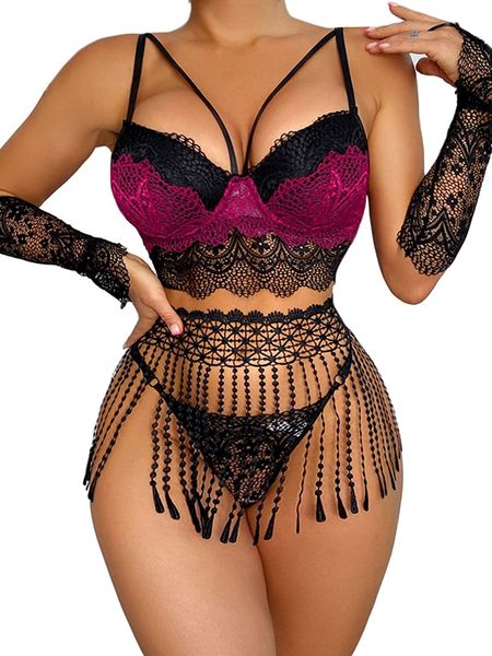 kaei&shi tassel woven skirt long lace gloves cami padded 4 pieces exotic lingerie, Red;black
kaei&shi tassel woven skirt long lace gloves cami padded 4 pieces exotic lingerie, Red;black