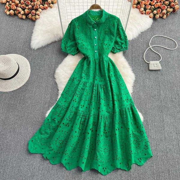 spring and autumn korean style casual dresses hollow high waist slimming puff, Black;gray
spring and autumn korean style casual dresses hollow high waist slimming puff, Black;gray