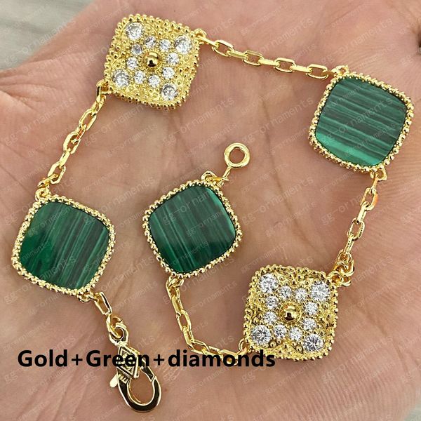 elegant designer bracelet necklace fashion man woman chain wedding necklaces special design jewelry with diamond classic 4/four leaf clover, Golden;silver
elegant designer bracelet necklace fashion man woman chain wedding necklaces special design jewelry with diamond classic 4/four leaf clover, Golden;silver