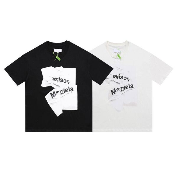 maison margiela mm t-shirt men's and women's margiela pleated newspaper letter logo print round neck short sleeve t-shirt, White;black
maison margiela mm t-shirt men's and women's margiela pleated newspaper letter logo print round neck short sleeve t-shirt, White;black