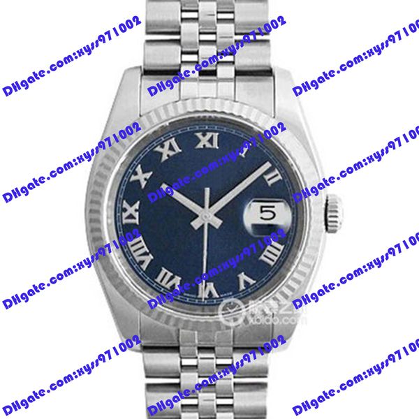 highquality watch 2813 automatic mechanical watches 36mm blue roman dial 116234 women's watch stainless steel strap sapphire glass busi, Slivery;brown
highquality watch 2813 automatic mechanical watches 36mm blue roman dial 116234 women's watch stainless steel strap sapphire glass busi, Slivery;brown