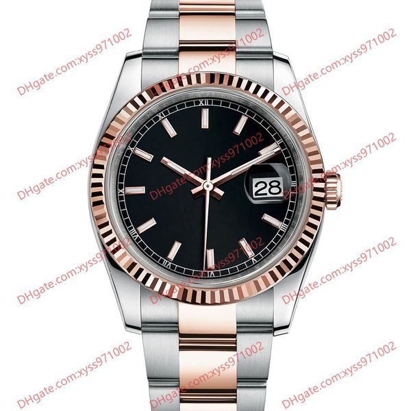 high-quality watch 2813 automatic men's watch 116231 36mm black dial 18k rose gold stainless steel wristwatch sapphire glass 116203 116, Slivery;brown
high-quality watch 2813 automatic men's watch 116231 36mm black dial 18k rose gold stainless steel wristwatch sapphire glass 116203 116, Slivery;brown