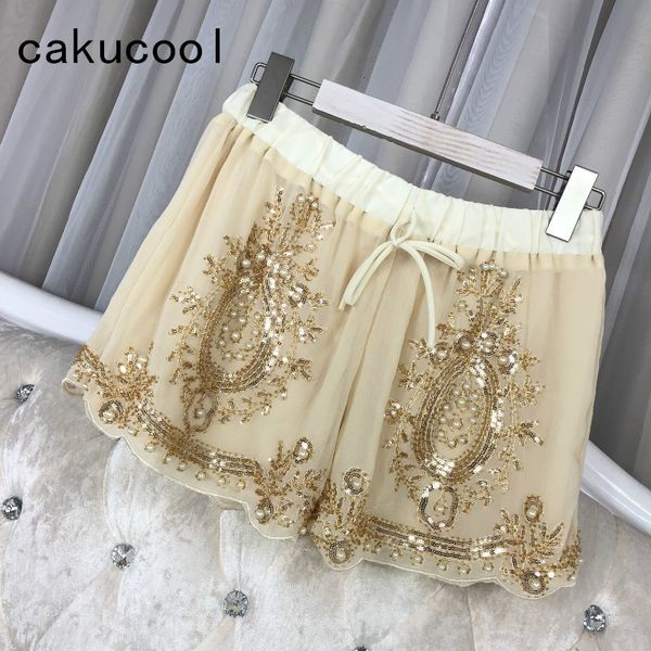 women's shorts cakucool women summer chiffon shorts floral beading wide leg shorts sequined bling vocation shorts capris female 230204, White;black
women's shorts cakucool women summer chiffon shorts floral beading wide leg shorts sequined bling vocation shorts capris female 230204, White;black