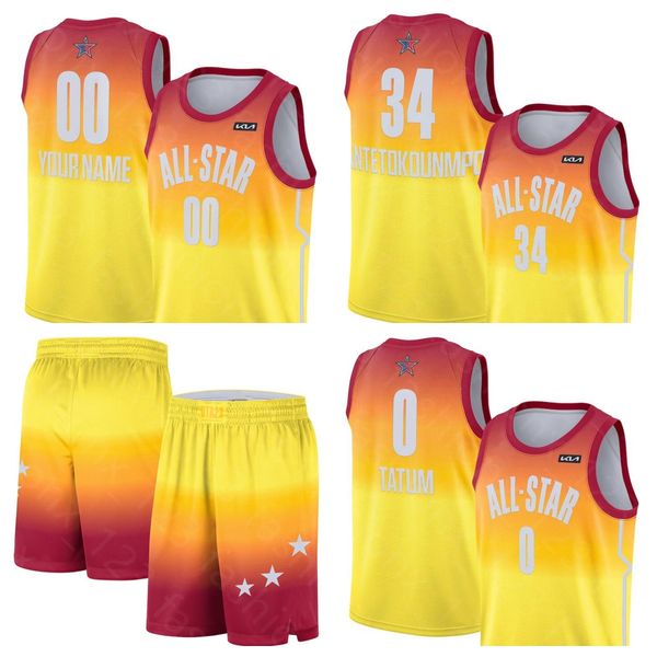 2023 all-star basketball yellow jerseys antetokounmpo tatum 7 kevin durant kyrie irving 45 mitchell 21 embiid 11 derozan 7 brown 13 adebayo, Black;red
2023 all-star basketball yellow jerseys antetokounmpo tatum 7 kevin durant kyrie irving 45 mitchell 21 embiid 11 derozan 7 brown 13 adebayo, Black;red