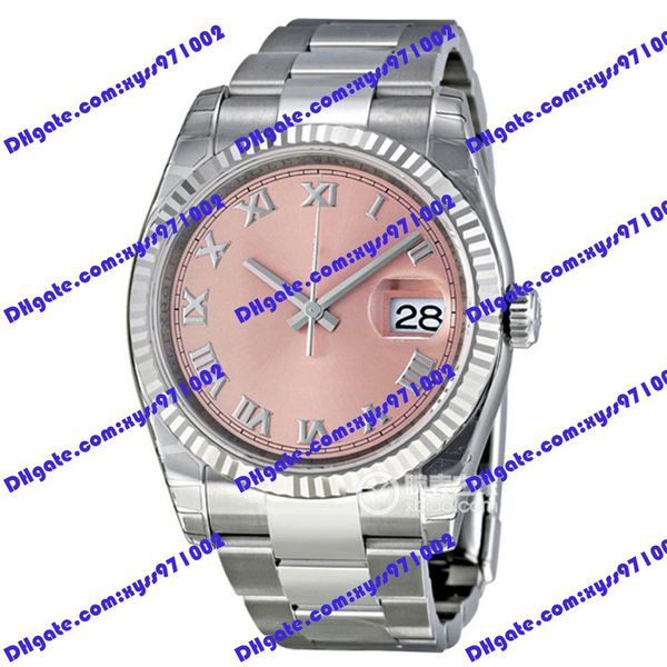 highquality watch 2813 automatic mechanical watch 36mm pink rome dial 116234 116233 women's watch stainless steel strap sapphire glass, Slivery;brown
highquality watch 2813 automatic mechanical watch 36mm pink rome dial 116234 116233 women's watch stainless steel strap sapphire glass, Slivery;brown