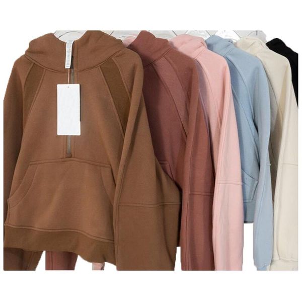 women jackets yoga hoodie scuba womens plus velvet thickening jackets hoodys sports half zipper terry designer sweater cing loose short clot, Black;brown
women jackets yoga hoodie scuba womens plus velvet thickening jackets hoodys sports half zipper terry designer sweater cing loose short clot, Black;brown